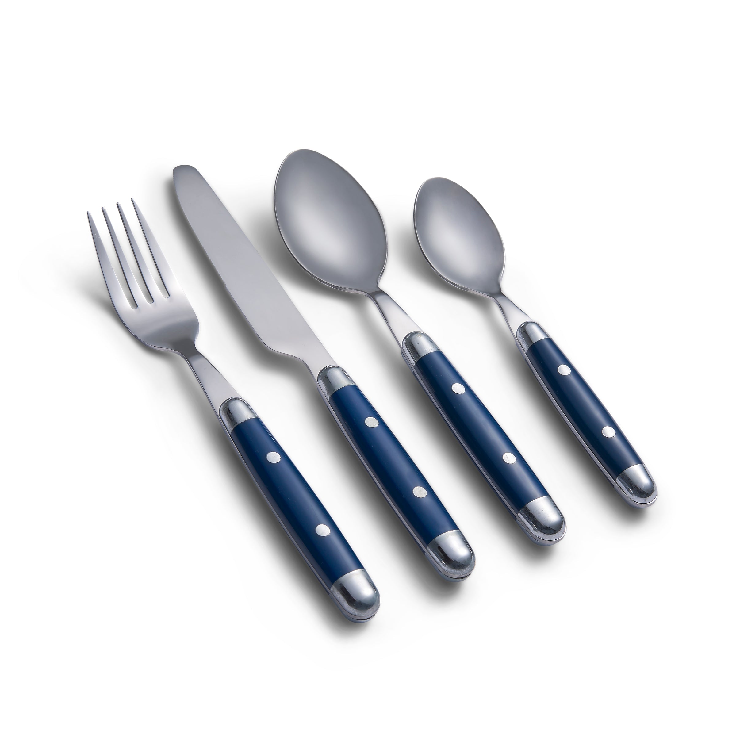 Lenox Everyday Flatware Jubilee Blue 16-Piece Flatware Set