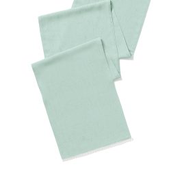 Alternative view of Lenox Everyday Flatware French Perle Solid Ice Blue 14x90 Table Runner
