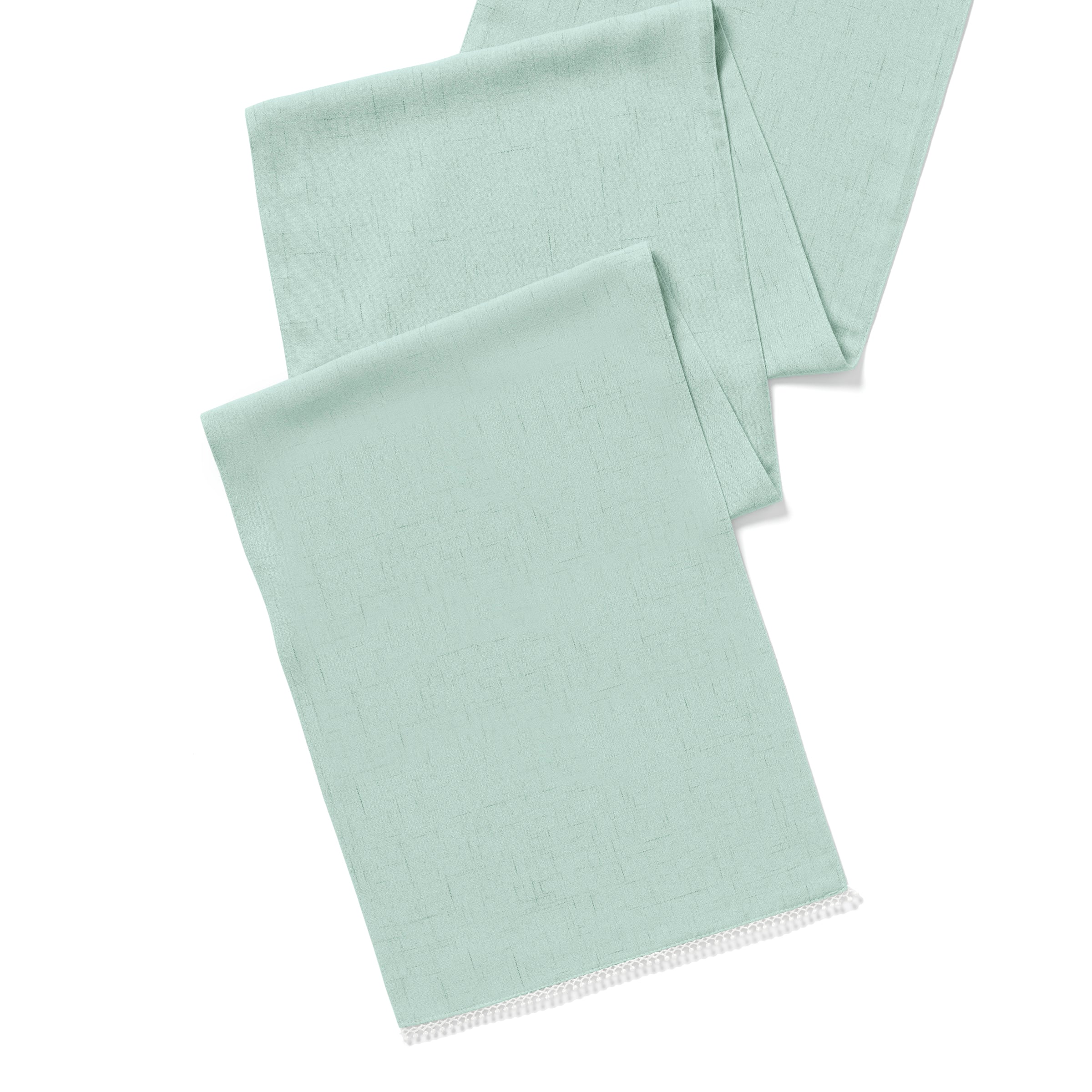 Lenox Everyday Flatware French Perle Solid Ice Blue 14x90 Table Runner - Image 2