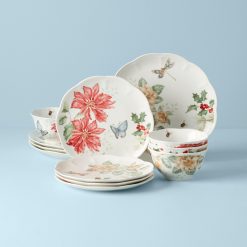 Lenox Everyday Flatware Butterfly Meadow Holiday 12-Piece Dinnerware Set