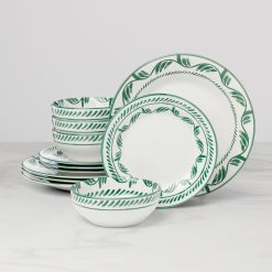 Lenox Everyday Flatware Solear Green 12-Piece Dinnerware Set