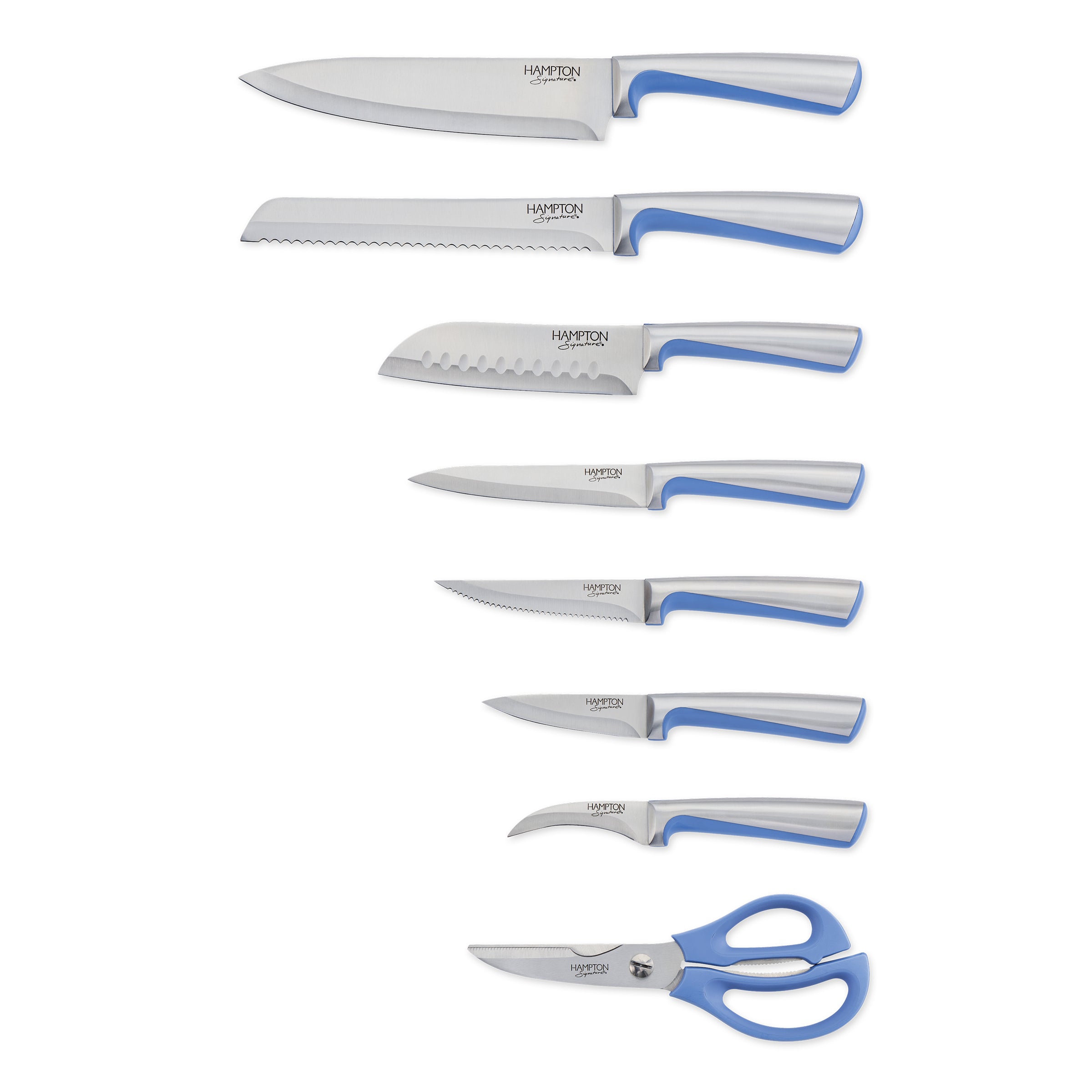 Lenox Everyday Flatware Orion Blue 14-Piece Cutlery Block Set - Image 3
