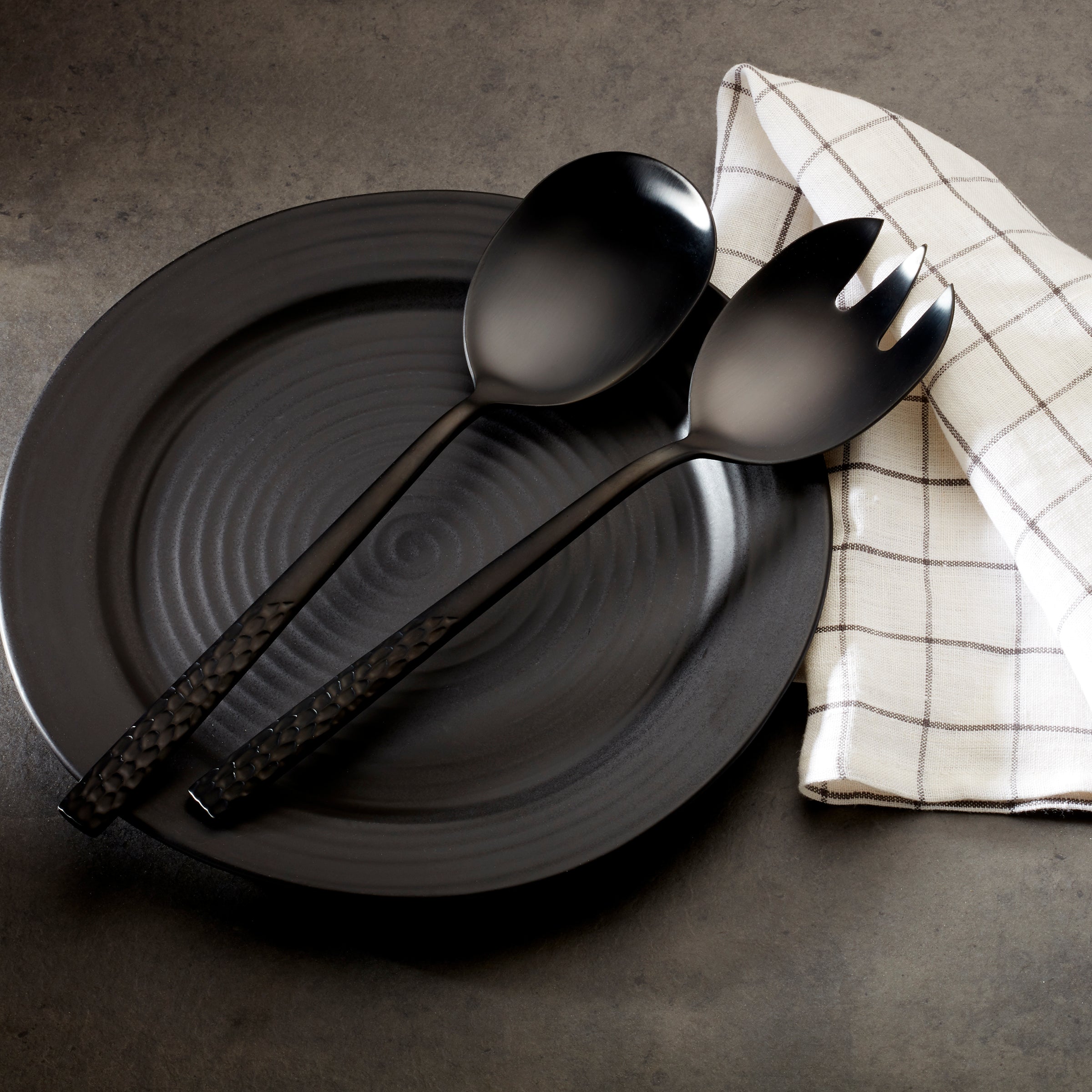 Lenox Everyday Flatware Mezze Midnight 2-Piece Salad Servers - Image 2