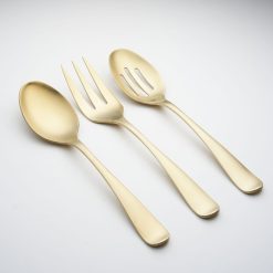 Lenox Everyday Flatware Rhiannon Champagne Satin 3-Piece Hostess Set