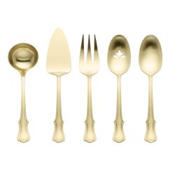 Lenox Everyday Flatware James Street Champagne Satin 5 Piece Hostess Set