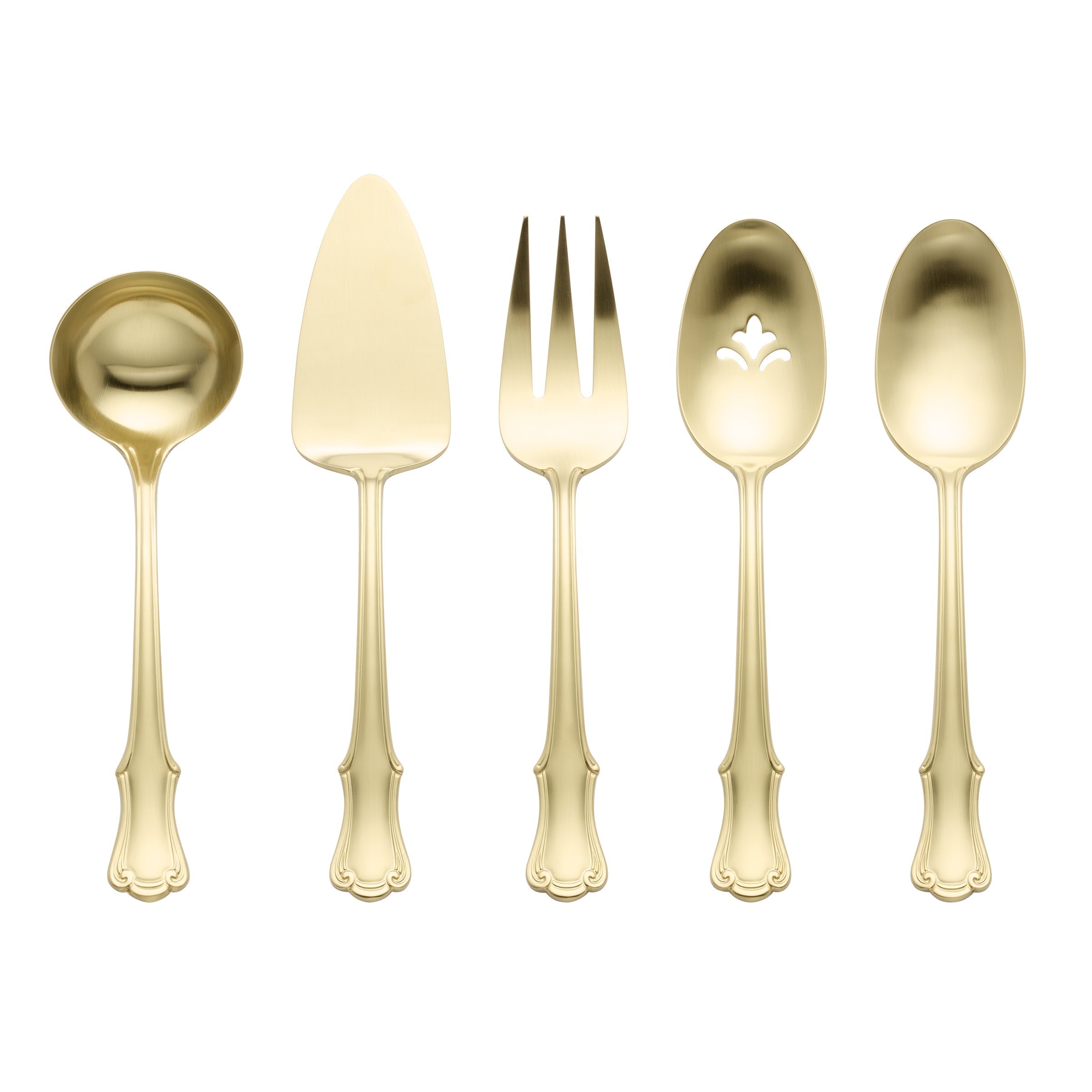 Lenox Everyday Flatware James Street Champagne Satin 5 Piece Hostess Set